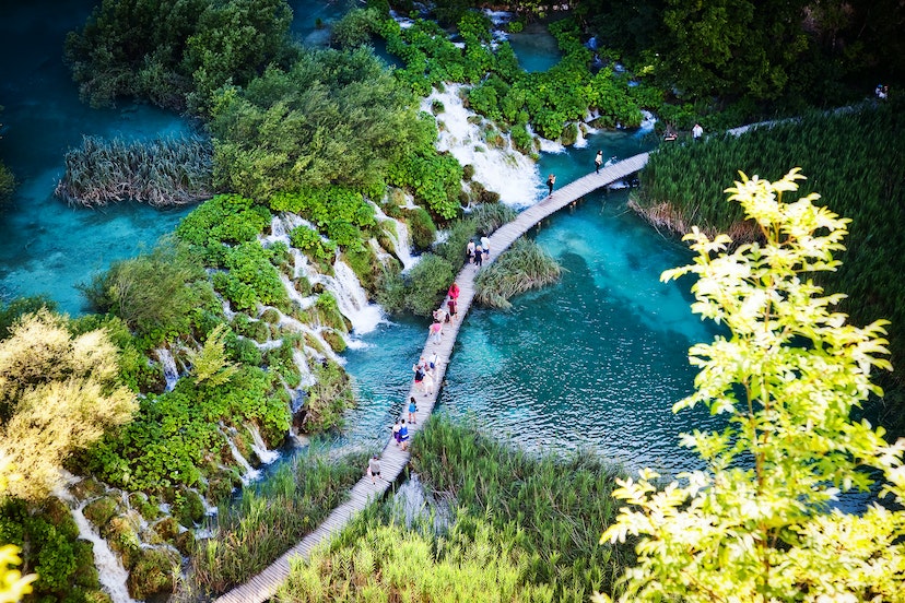 Summer view of beautiful waterfalls in Plitvice Lakes National Park, Croatia; Shutterstock ID 256094920; your: Brian Healy; gl: 65050; netsuite: Lonely Planet Online Editorial; full: Top things to do in Croatia
