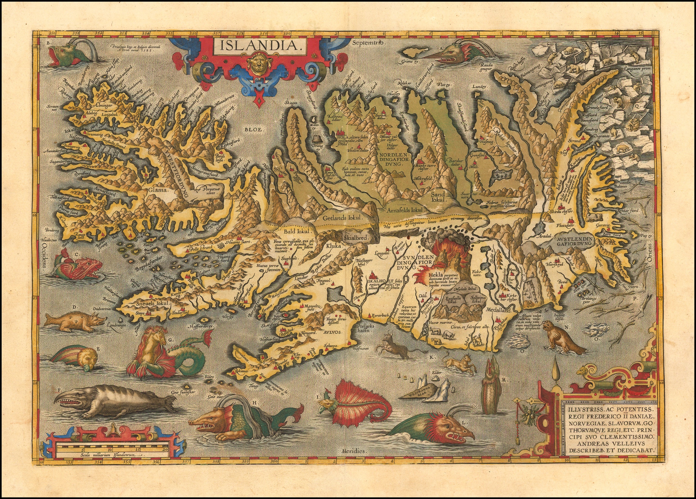 Ortelius Islandia 1590 Barry Lawrence Ruderman Antique Maps.Jpeg