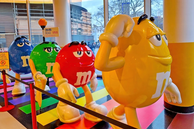 London, United Kingdom, February 8, 2022: M Ms.M M Store in London; Shutterstock ID 2148910177; your: Brian Healy; gl: 65050; netsuite: Lonely Planet Online Editorial; full: Give M&M's World a try